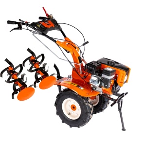Detoolz 8.5 HP 212 cc petrol rotary tiller, 4-stroke, 4-speed, manual start, with wheels