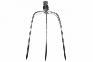 Fork with 3 metal horns
