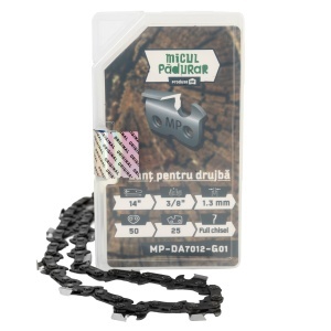 Lant Micul Padurar 14", pas 3/8", grosime pinten 1.3mm, 50 pinteni, 25 dinti, full-chisel