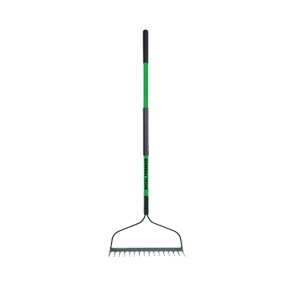 MF steel rake with fibreglass handle, 16T, 1500mm, G01