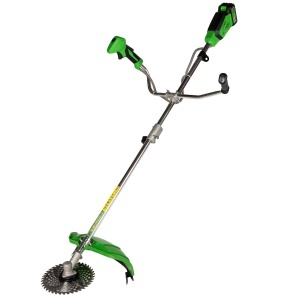 Micul Fermier 20V electric brush cutter (trimmer), 2 x 4Ah batteries, dual handle, brushless motor - Img 1