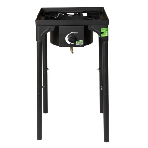 Micul Fermier square wood-burning stove, 6 kW heat output, 1 burner, adjustable height 72/42 cm