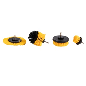 Set of 4 cleaning brushes with rod/adaptor for bormasini