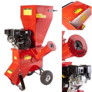 Small Wood chipper, Ø76mm, 6.5 HP petrol engine for sawdust - Img 10