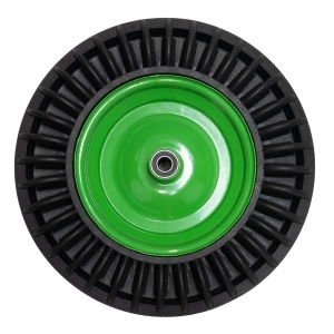 The Little Farmer 400-8 wheel for a full wheelbarrow, 16 mm axle, G01 rubber