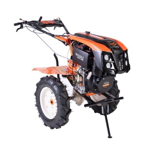 Tiller 10CP, 418CC + large reversible plough + metal wheels - Img 7