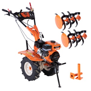 Tiller 7.5 HP, 212CC, 4T, 4 speeds: 2 forward + 1 reverse