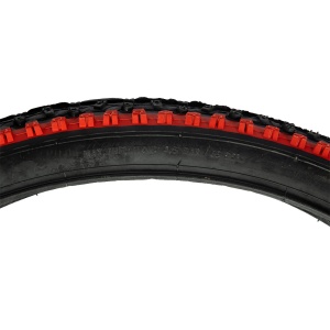 Bicycle tyre 26x1.95", ETRTO 52-559, model CROSS COUNTRY, black/red, All-terrain profile - Img 6
