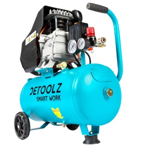 Compressor Detoolz 24L with oil, 1500 W, flow 160L/min, 8 bar, 2 air intakes - Img 9