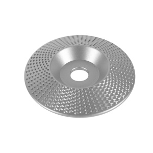 Curved disc, silver, for wood, 84mm