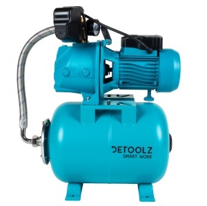 Detoolz 0.9 kW pressure booster, maximum flow rate 2280 l/h, maximum delivery head 40 m, cast iron pump body, 24-litre tank, ejector - Img 2