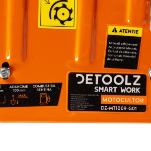 Detoolz 8.5 hp rotary tiller, 212 cc, 4-stroke petrol engine, with 3 speeds and manual start - Img 8