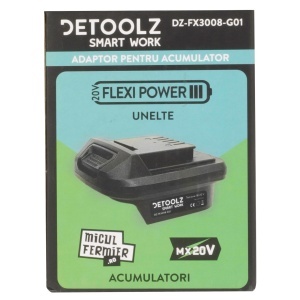 Detoolz battery adapter for the Micul Fermier (compatible with Makita LXT) - FlexiPower equipment