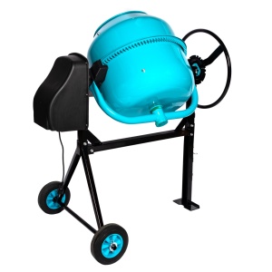 Detoolz concrete mixer, 160-litre capacity, 1000W power, cast iron mixing drum, with wheels - Img 5