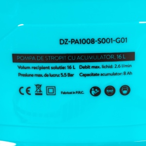 Detoolz spray pump, capacity 16l, with accumulator and mixer - Img 6