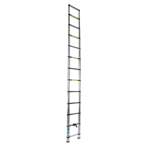 Detoolz telescopic ladder, maximum height 3.8m, 13 steps, maximum weight 150 kg - Img 3