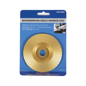 Flat disc, gold-coloured, for wood, 98mm - Img 3
