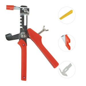 Levelling set for ceramic tiles, pliers, wedges, clamps