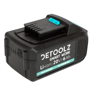 Li-ion battery, Detoolz, 20V, 6Ah - Img 8