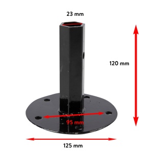 Little Farmer motor cultivator handle, diameter 23mm, round