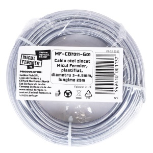Micul Fermier galvanised steel cable, plastic-coated, diameter 3–4.5 mm, length 25 m - Img 2