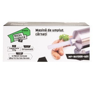 Micul Fermier sausage maker, 5 kg, horizontal model with 5 funnels