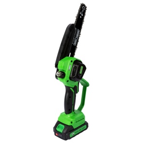 Mini drujba pe acumulator, Micul Fermier, 20V, cu doua lame 6'' si 8'', doua lanturi - Img 18