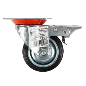 Roata pivotanta Detoolz, cauciuc 75x22mm CF G01 - Img 2