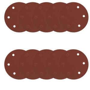 Set of 10 abrasive paper P120 6ga 6 sheets 215mm - Img 4