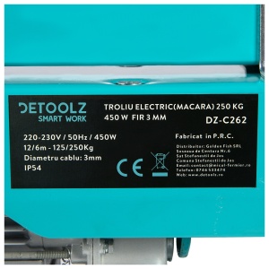 Troliu electric (macara) 250kg 450W fir 3mm - Img 4