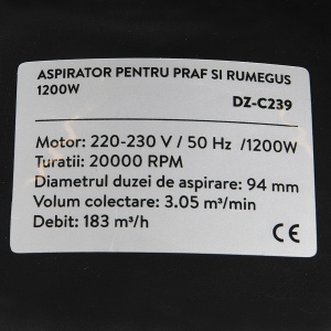 Aspirator pentru praf si rumegus 1100W - Img 5
