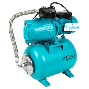 Detoolz 0.9 kW pressure booster, maximum flow rate 3300 l/h, maximum delivery head 45 m, cast iron pump body, 24-litre tank - Img 5
