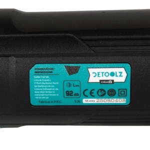 Detoolz angle grinder, 1300W brushless motor, 125mm disc diameter, variable speed control - Img 9