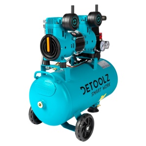Detoolz compressor 24L oil-free, 1500 W, flow 154L/min, 8 bar, 2 air intakes - Img 8