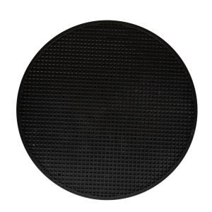 Detoolz finishing pad, 375 mm diameter, plastic, with Velcro, for concrete grinders