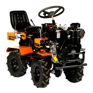 Detoolz Ride-On Motor Cultivator, 17 hp, 530 cc engine capacity, 4-stroke engine, 4x4, 4 speeds, 2 gearboxes, electric start