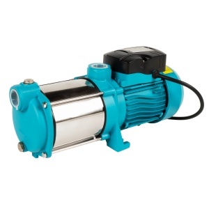 Detoolz surface pump, 0.9 kW, maximum flow rate 5520 l/h, maximum delivery head 50 m, cast iron pump body