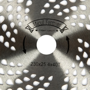 Disc motocoasa Micul Fermier, 40T, vidia, grosime 1mm, Ø230mm - Img 3