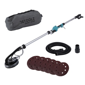 Extendable wall cleaner with vacuum and bag