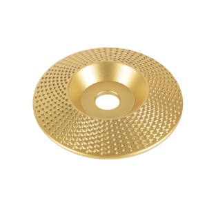Flat disc, gold-coloured, for wood, 98mm