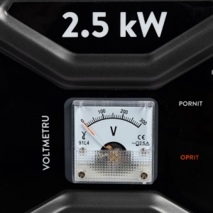Generator Detoolz 2.5kW 2 sockets 230V petrol, 4T, manual start 15L without wheels G01 G01 - Img 4