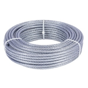 Micul Fermier galvanised steel cable, plastic-coated, diameter 5–6.5 mm, length 25 m