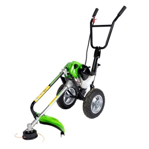 Micul Fermier petrol-powered wheeled brush cutter, 2-stroke, quick start, 3 accessories
