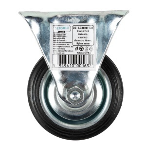 Roata fixa Detoolz, cauciuc, 75x22mm G01 - Img 2