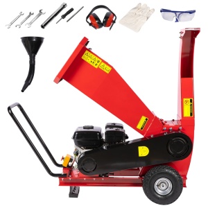 Shredder for branches and vines Little Farmer, Ø76mm, petrol engine 6.5CP for sawdust - Img 2