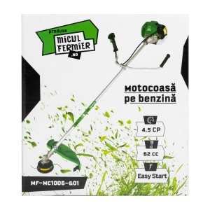 The Little Farmer Brush Cutter, 4.5 HP, 62 cc, 2-stroke petrol engine, quick start, 28 mm cutting bar, 3 accessories - Img 3