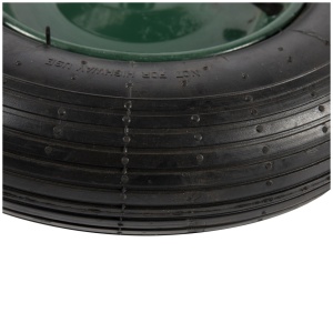 Wheelbarrow wheelbarrow Little Farmer 4.00-8, axle diameter 14mm, green rim - Img 2