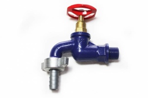 1/2" blue cast iron tap