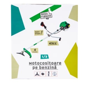 3.4 hp petrol brush cutter with 4 accessories and quick-start function - Img 15