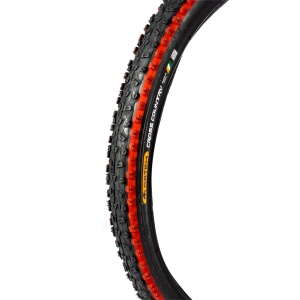 Bicycle tyre 26x1.95", ETRTO 52-559, model CROSS COUNTRY, black/red, All-terrain profile - Img 2